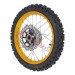 Roue Avant Complte 14'' Or pour Dirt Bike AGB27 (Crampons 10mm)