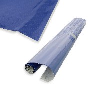 Rouleau autocollant de covering imitation carbone pour Quad lectrique (Bleu)