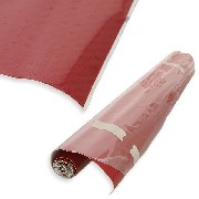 Rouleau autocollant de covering imitation carbone pour Quad lectrique (Rouge)