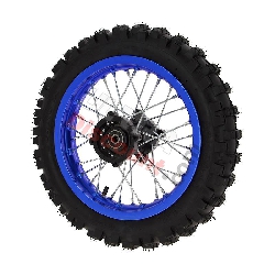 Roue Arrire 12'' Bleue pour Dirt Bike AGB29