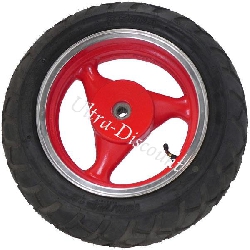 Roue Arrire Scooter Chinois 50 ~ 125cc ( Rouge - type 1 )