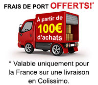 frais de port offert à partir de 100 euro d'achat