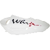 Flanc gauche pour scooter Chinois Blanc-Rouge (type2)