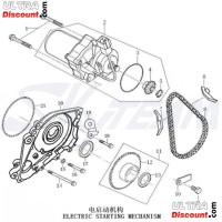 Pignon de démarreur pour moteurs Skyteam 50cc photos 1 Pignon de démarreur pour moteurs Skyteam 50cc photos 1