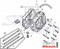 Carter d'huile droit pour moteurs Skyteam 125cc images 2