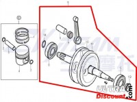 Vilebrequin pour moteurs 125cc pour PBR Skyteam images 3