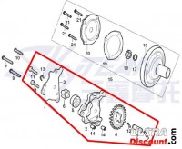 Pompe  huile pour moteur 125cc pour Trex Skyteam images 2