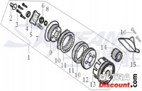 Sparateur d'huile pour embrayage de moteur Skyteam 125cc images 2