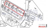 Arbre auxilliaire  pour moteur 125cc pour PBR Skyteam images 2