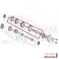 Arbre auxilliaire pour moteur 50-125cc pour Trex Skyteam photos 1 Arbre auxilliaire pour moteur 50-125cc pour Trex Skyteam photos 1