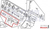 Barillet de selecteur de vitesse moteur 125cc pour Dax Skyteam images 2