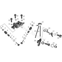 Siege + demie lune pour moteur Quad Shineray 250cc ST-9E images 2