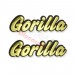 2 x Logo Gorilla autocollant en plastique pour rservoir Skymini SkyTeam