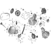 Cache pour carter stator sur quad Shineray 250STIXE - ST-9E images 4