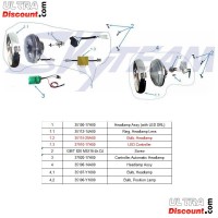 Phare avant LED pour Dax Skyteam Skymax 50-125cc Euro4 photos 1 Phare avant LED pour Dax Skyteam Skymax 50-125cc Euro4 photos 1