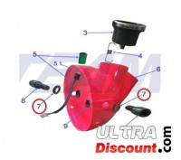 Rondelle en caoutchouc pour fixation du botier de phare - Skyteam Skymini photos 1