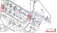 Roulement pour arbre primaire et auxilliaire  pour moteur 125cc pour Dax Skyteam images 2