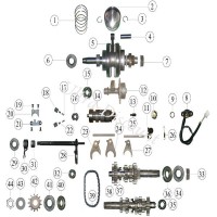 Ecrou pignon de transmission quad Shineray 300 STE - ST-4E images 4