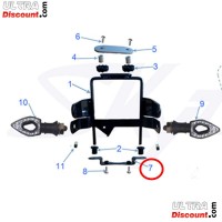 Support infrieur de phare Skymax 50cc  125cc (Noir) photos 1