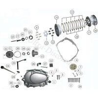 Commande d'embrayage pour quad Shineray 200cc images 3