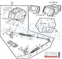 Axe de culbuteur pour moteurs Skyteam 50-125cc pour Bubbly Skyteam images 3