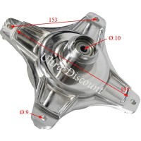 Moyeu Tuning 10mm Avant - Arrire pour Dax 50cc  125cc (Chrome) photos 1
