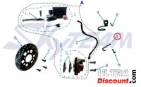 Fixation flexible de Frein pour Skyteam Trex photos 1