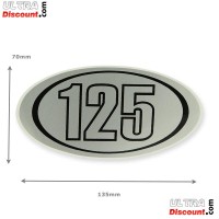 Autocollant 125cc pour Skymini (gris-noir) photos 1