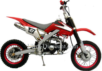 Roue Avant Complte 14'' Rouge pour Dirt Bike AGB27 images 3