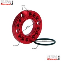Adaptateur de Pipe d'Admission 28mm Rouge pour Monkey - Gorilla 110cc - 125cc photos 1