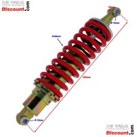 Amortisseur Arrire 385mm pour Quads Shineray 250ST-9C (Rouge) images 2