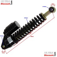 Amortisseur Avant  Gaz Noir 320mm pour Quads Shineray 200STIIE-STIIE-B images 2