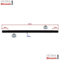 Axe de Roue Arrire avec crous pour Pocket Bike (230mm - 10mm) photos 1