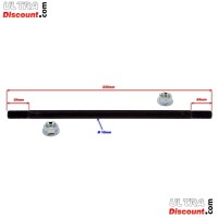 Axe de Roue Arrire avec crous pour Pocket scooter (230mm - 10mm) images 2