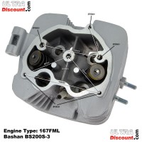Culasse Complte pour Quads Bashan BS200S-3 (Moteur 167FML) photos 1