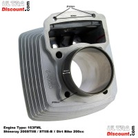 Cylindre pour Dirt Bike 200cc 163FML (63mm) Alu photos 2