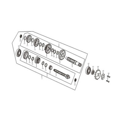 Joints de sortie de boite  vitesse 50-125cc pour Trex Skyteam images 2