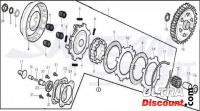 Circlip de pignon d'embrayage pour moteur Skyteam 50cc images 2