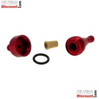 Filtre  Essence Dmontable HAUTE QUALITE Rouge pour Pocket Bike (Type 1) images 2