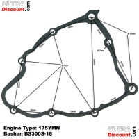 Joint de Carter d'Allumage pour Quads Bashan BS300S-18 (Moteur 175YMN) images 2