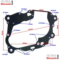 Joint de Carter d'Embiellage Moteur Zongshen 167MM pour Quads Shineray 250ST-9E-STIXE images 2