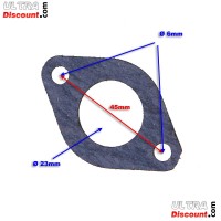 Joint de Pipe d'Admission pour Scooter Jonway 125cc (YY125T) images 2