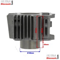Kit Cylindre Aluminium pour Quad 110cc (1P52FMH) images 3