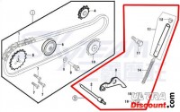 Kit tendeur de chane de distribution 125cc pour Dax Skyteam photos 1