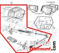 Culasse complete 50cc pour Trex Skyteam images 2