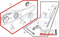 Kit chane de distribution 50cc pour Bubbly Skyteam photos 1