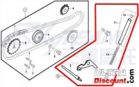 Kit tendeur de chane de distribution 50cc pour Trex Skyteam images 2