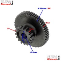 Pignon Double de Dmarreur 16 Dents pour Moteurs 163FML-167FML photos 1