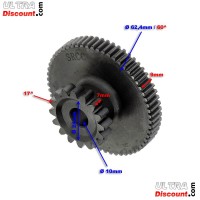 Pignon Double de Dmarreur 16 Dents pour Moteurs 163FML-167FML images 2