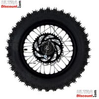 Roue Arrire Complte 12'' Noire pour Dirt Bike AGB29 images 2
